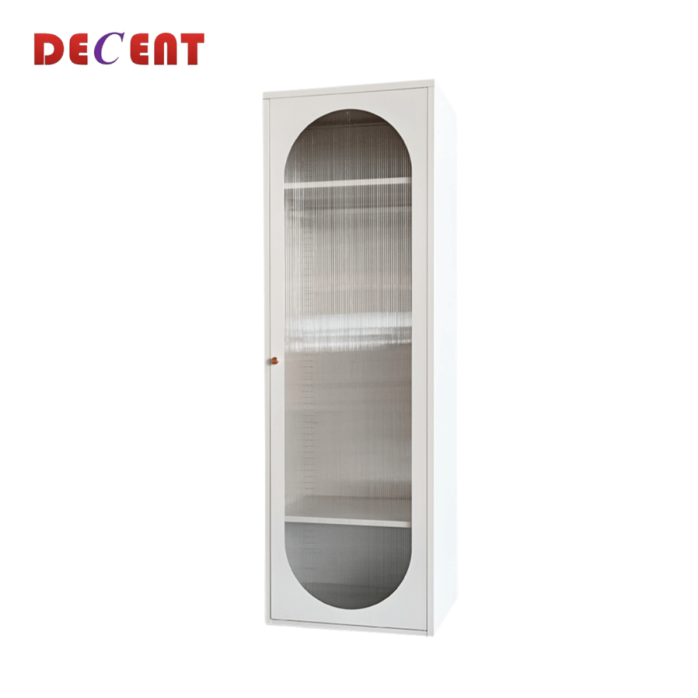 ตู้เสื้อผ้าเหล็ก บานเปิด 1 ประตู DECENT รุ่นมินิ สีขาว 60ซม.